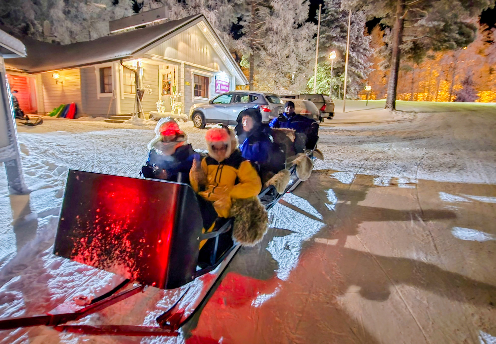 Lentuankoski talvipakkasella